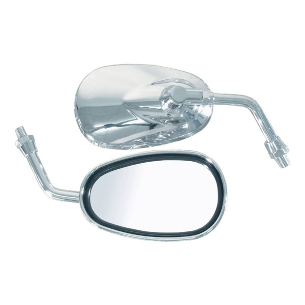 bike it Bike it mini chrome xv type universal mirrors with 10mm thread